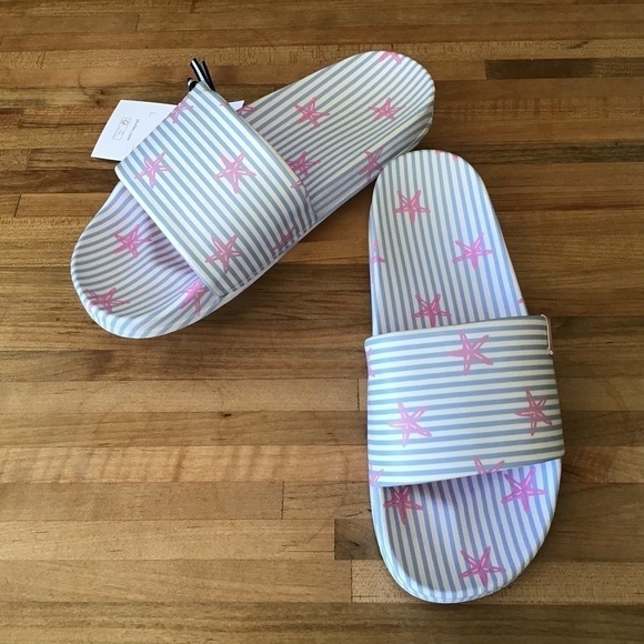 Joules poolside Starfish slide sandals. Size 7 NWT - Picture 2 of 5